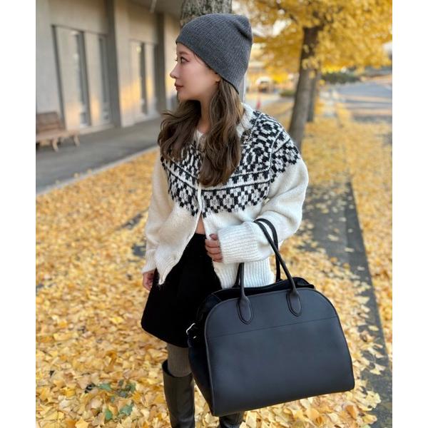 カーディガン wool blend nordic knit cardigan /ウールブレンドノルデ...