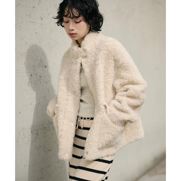 コート アウター wool boa double pocket coat /ウールボアダブルポケット...