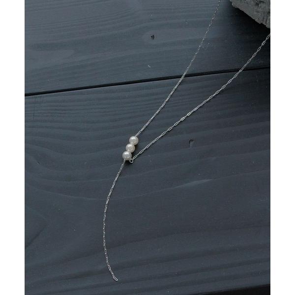 ネックレス パールスライドY字ネックレス604191 レディース