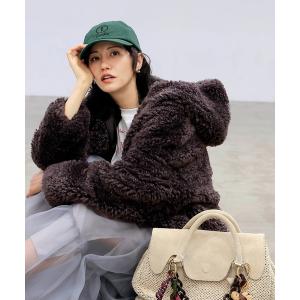 ブルゾン アウター ミミクリーシーファーフードブルゾン レディース