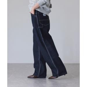 FACE MIX フェイスミックス Lee レディース ペインターデニムパンツ インディゴ ネイビー ヒッコリー ブルー Sサイズ Mサイズ Lサイズ XLサイズ BONMAX lwp63001 宅配のみ Lee（リー） FACE MIX フェイスミックス レディース ペインターデニム