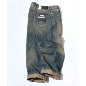 ワイドパンツ ジーンズ EDWIN/エドウィン WIDE STRAIGHT DENIM ワイドストレート デニムパンツ バギージーンズ メンズ レディース