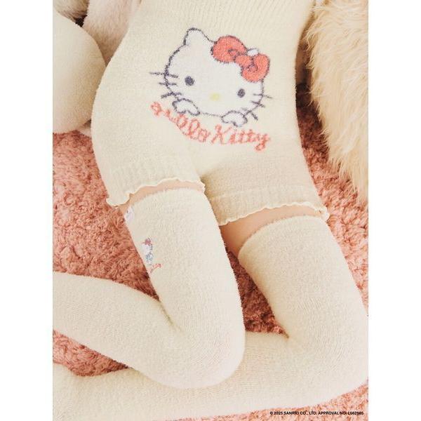 レギンス スパッツ ハローキティもこもこ腹巻付きパンツ レディース