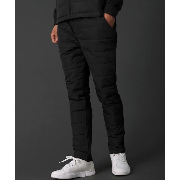 パンツ 「セットアップ対応」 ダウンフェザー切り替え 裏ボアシャギー スキニーパンツ/レギュラーパン...