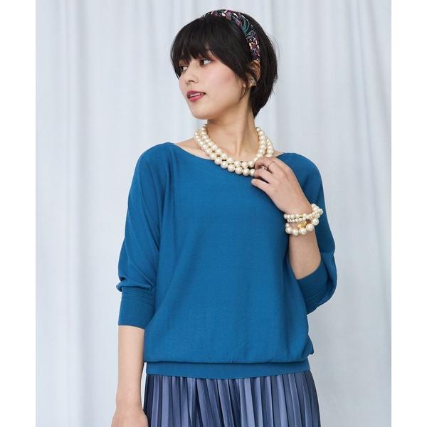 ニット セーター 「JETSET SOLO PLUS」タックリブデザイン ドルマンスリーブ ニット ...