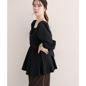 ブラウス シャツ マルチWAYカシュクールリボンブラウス レディース