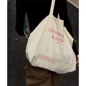 トートバッグ 「 Port / ポート 」 メッセージ ロゴ キャンバス ビッグ トートバッグ # レディース メンズ