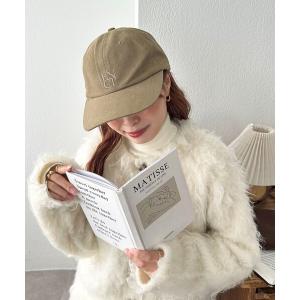 キャップ 帽子 スクエアロゴ同色刺繍CAP レディース