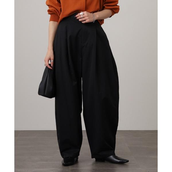 パンツ 合繊ツイルタックカーブパンツ レディース