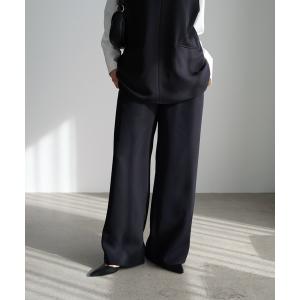 ポケット付きイージーワイドパンツ