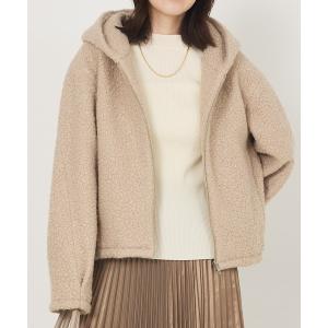 ブルゾン アウター ブークレーフーディジャケット レディース