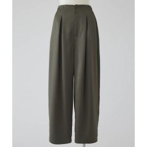 パンツ 「RIM.ARK/リムアーク」Round silhouette satin PT/ラウンドシルエットサテンパンツ レディース