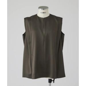 ベスト ジレ 「RIM.ARK/リムアーク」Satin chic vest/サテンシックベスト レディース