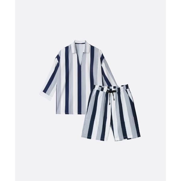 セットアップ Loose Casual Stripe Set-Up メンズ