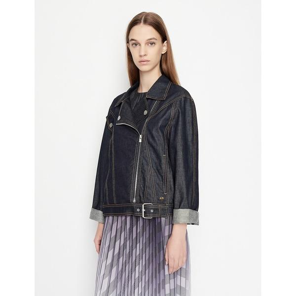 「ARMANI EXCHANGE」 デニムジャケット MEDIUM インディゴブルー レディース