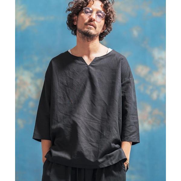 「Jih Nunc」 半袖シャツ S ブラック メンズ