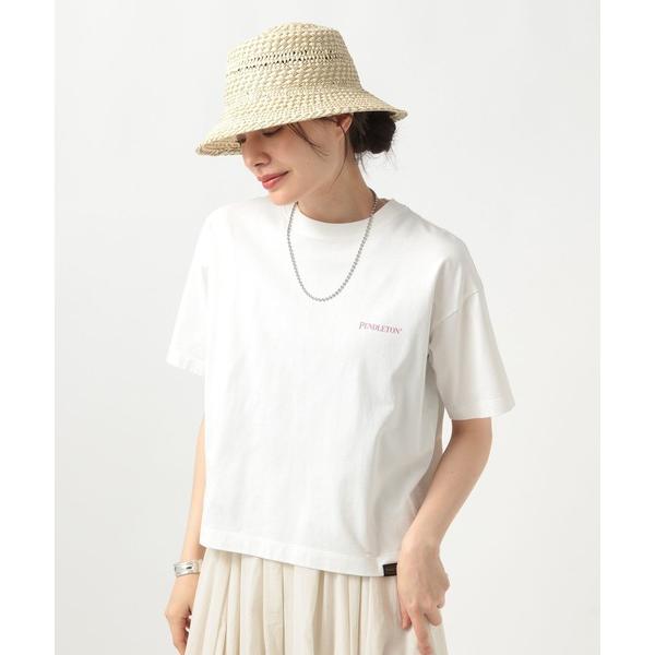 「PENDLETON」 半袖Tシャツ FREE オフホワイト レディース