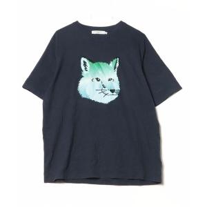 「Maison Kitsune」 半袖Tシャツ M ネイビー メンズ