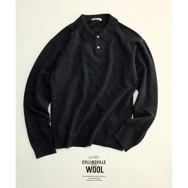 セーター ニット COLLINS VILLE WOOL / コリンズ ビル ウールニット ポロシャツ...