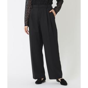 パンツ ウールワイドパンツ レディース