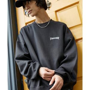 トレーナー スウェット THRASHER/スラッシャー 別注 LOGO CREW BACK PRINT SWEAT(限定展開) メンズ