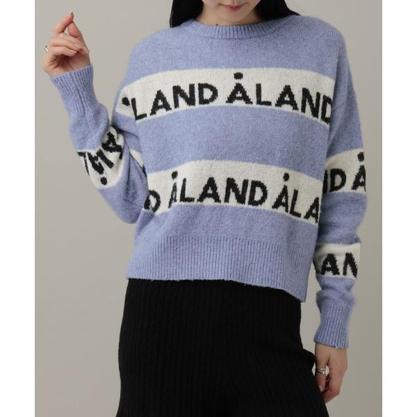 ニット セーター 「UNISEX」ALAND／ラインジャガードプルオーバー レディース メンズ