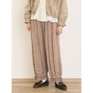 パンツ 「M/Lサイズ」裾スカラップかぼちゃパンツ レディース