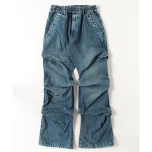 ジーンズ A.F ARTEFACT/エーエフ・アーティファクト/Denim Tuck Slim Baggy Pants メンズ