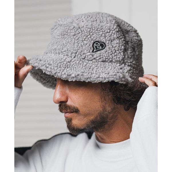 帽子 ハット mko13187-boa hat with heart patch ボアハット(1M2...