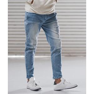 ジーンズ mp14219-heart patched denim skinny pants デニムイージーパンツ(1M25F050) メンズ