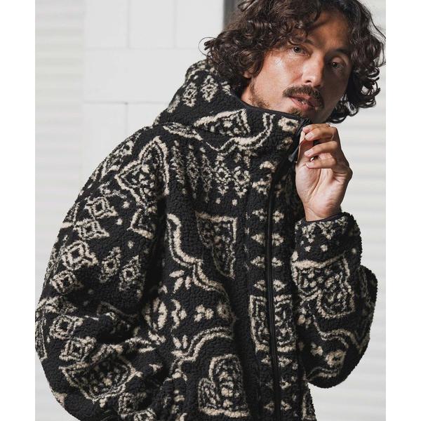 パーカー mj11153-paisley boa zip hoodie ボアジップパーカー(1M25...