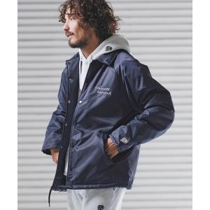 ナイロンジャケット mj11159-back boa coach jacket with cursive embroidery コーチジャケット(1M