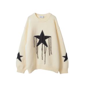 ニット セーター STAR FRINGE KNIT PULLOVER レディース メンズ