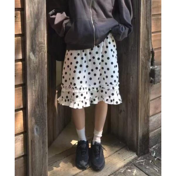 スカート dot frill skirt