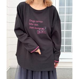 tシャツ ジョーゼットプリントロンT レディース