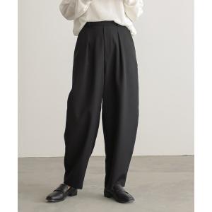 パンツ 「セットアップ対応」タックカーブパンツ「サスティナブル」 レディース