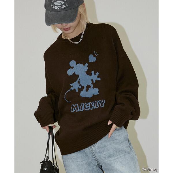 セーター ニット 別注 ”DISNEY MICKEY MOUSE” SHADOW KNIT/”ディズ...