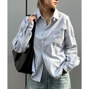 シャツ 「Chikashitsu +」cropped basic shirt / 「チカシツプラス」クロップドベーシック長袖シャツ 「着用動画あり」