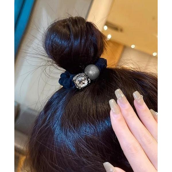 ヘアゴム ビジュー付き ヘアゴム レディース 上品