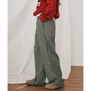パンツ 「ウエストゴム」ギンガムチェックイージーパンツ レディース メンズ