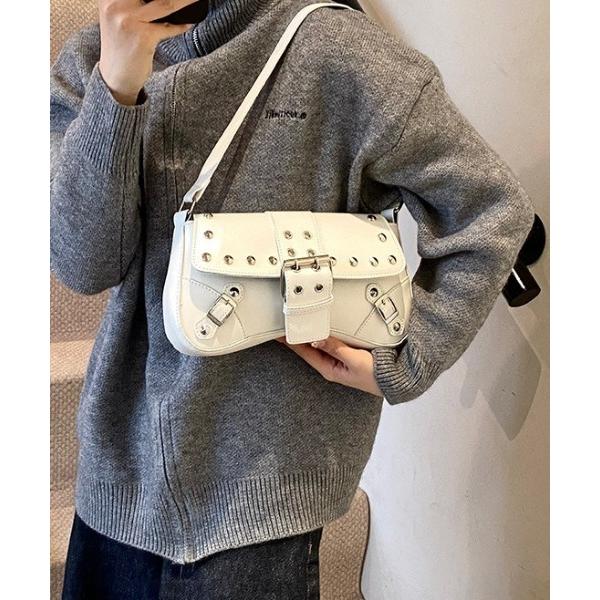 ショルダーバッグ バッグ バックルデザインワンハンドルショルダーバッグ レディース