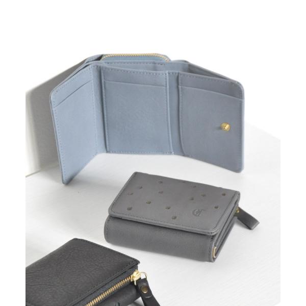 財布 「本革 刺繍」CL3891 LIMA DOT TRIFOLD WALLET レディース
