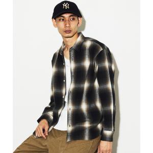 シャツ オンブレチェック フランネルシャツ  2 メンズ