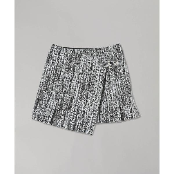 Ganni Ganni Cotton Tweed Wrap Mini スカート W0054