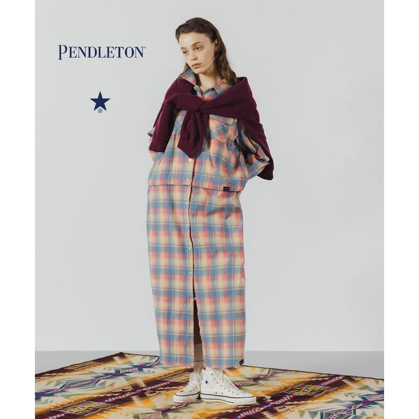 シャツワンピース 「PENDLETON」FLANNEL CHECKED MULTI DRESS