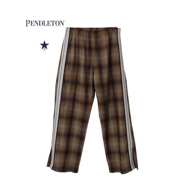 パンツ 「PENDLETON」SIDELINE CHECKED TRACK PANTS (SET-U...