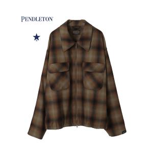 ブルゾン アウター 「PENDLETON」SIDE LINE CHECKED JACKET (SET-UP) レディース メンズ