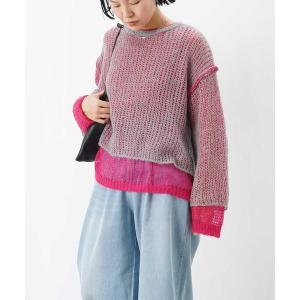 ニット セーター LC/LLL モヘア混ルーズニット レディース