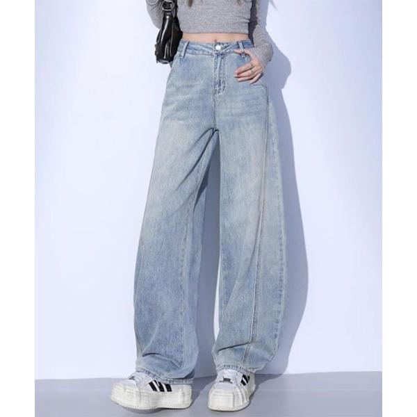 ワイドパンツ ジーンズ デニム デニムパンツ 「URGE：」ハイウエスト バギーパンツ レディース