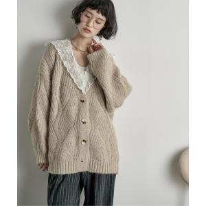 ハンチ　　 ブラッシュドVネックカーディガン　ニット　セーター ハンチ様専用 ブラッシュドVネックカーディガン ニット セーター